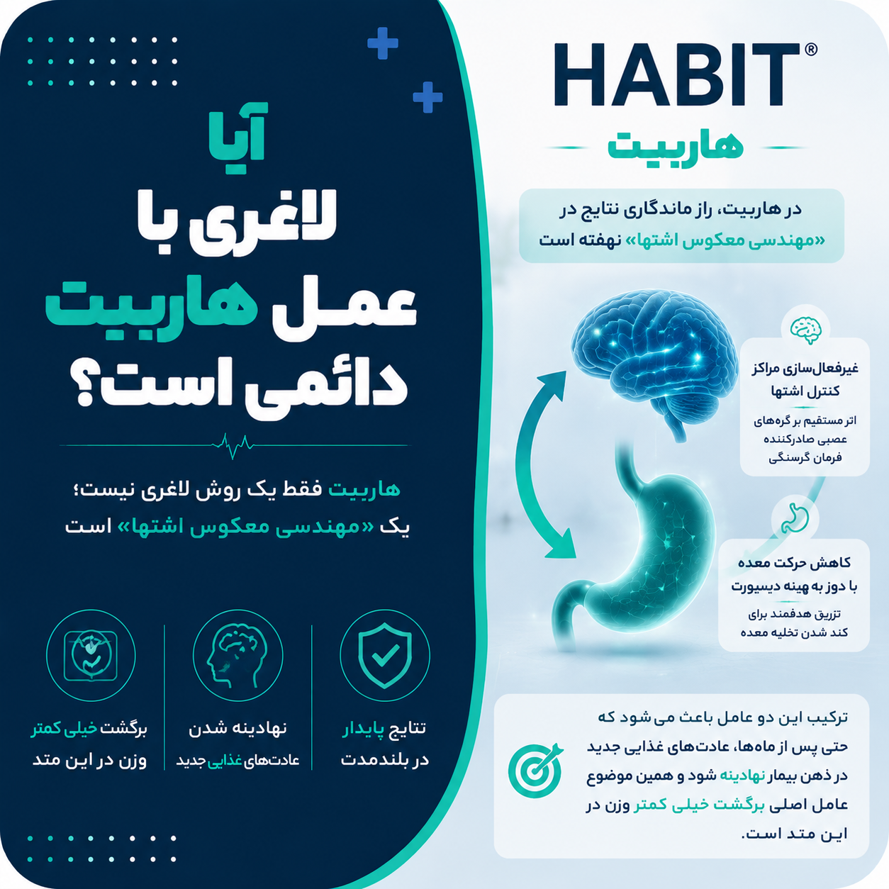 آیا لاغری با عمل هاربیت دائمی است؟