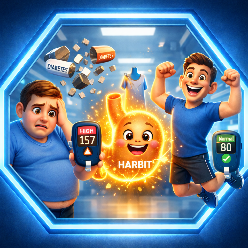 دیابتی با تکنیک هاربیت لاغری