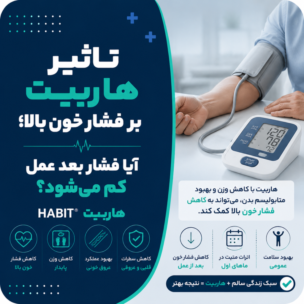 تاثیر هاربیت بر فشار خون بالا؛ آیا فشار بعد عمل کم می‌شود
