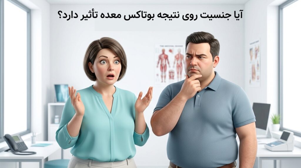 تاثیر بوتاکس معده در مردان و زنان چگونه است؟