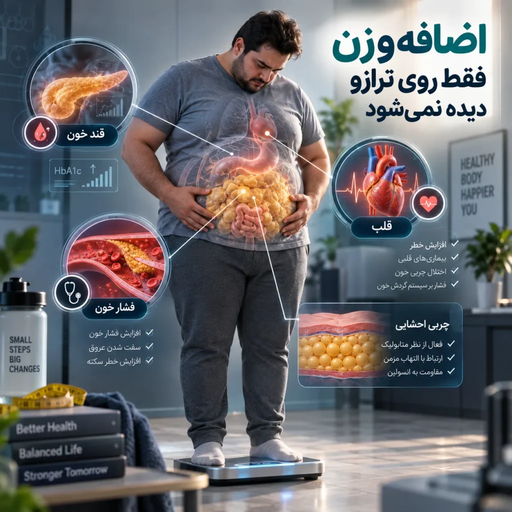 اگر اضافه وزن تا 30 سالگی کنترل نشود چه می‌شود؟