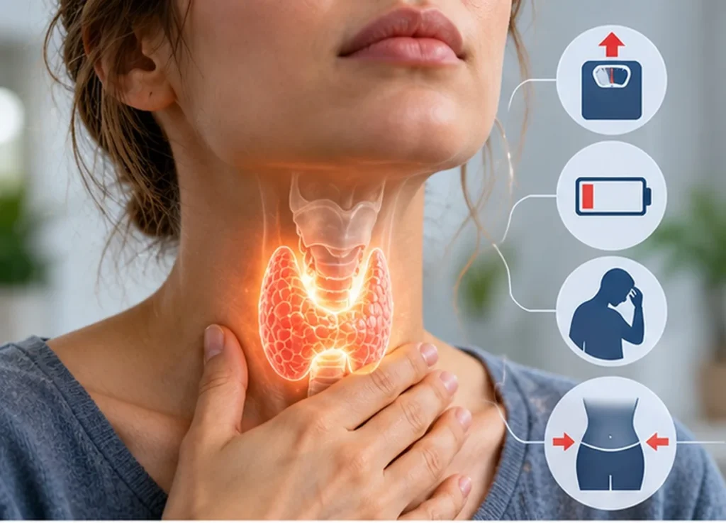 بیماری تیروئید چگونه میتواند روی وزن تأثیر بگذارد؟
